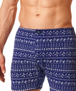 Чоловічі бавовняні труси боксери з малюнком Key MXC 915 B22 Чоловічі бавовняні труси боксери з малюнком Key MXC 915 B22