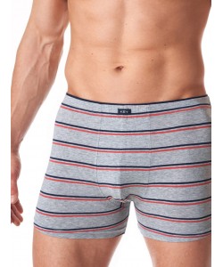 Набір чоловічих бавовняних трусів боксерів у смужку Key MXH 038 B23