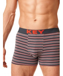 Чоловічі бавовняні труси боксери в смужку Key MXH 326 A23
