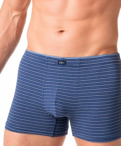 Чоловічі труси боксери з м'якої бавовни в смужку Key MXH 341 A24