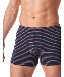 Набір чоловічих бавовняних трусів боксерів у смужку Key MXH 355 B23 Набір чоловічих бавовняних трусів боксерів у смужку Key MXH 355 B23