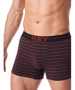 Набір чоловічих бавовняних трусів боксерів у смужку у спортивному стилі Key MXH 356 B23 Набір чоловічих бавовняних трусів боксерів у смужку у спортивному стилі Key MXH 356 B23