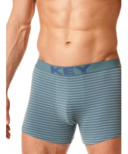Чоловічі бавовняні труси боксери в тонку смужку Key MXH 399 A23