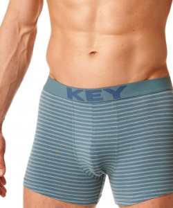 Чоловічі бавовняні труси боксери в тонку смужку Key MXH 399 A23 Чоловічі бавовняні труси боксери в тонку смужку Key MXH 399 A23