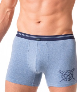 Чоловічі труси боксери з бавовни з принтом Key MXH 629 A24
