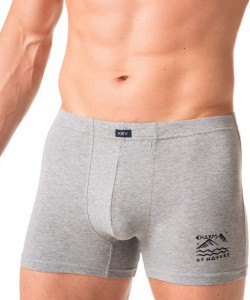 Чоловічі труси боксери з м'якої бавовни з принтом Key MXH 777 3XL-4XL