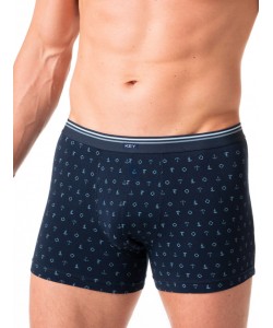 Чоловічі труси боксери з м'якої бавовни з морським візерунком Key MXH 901 A24