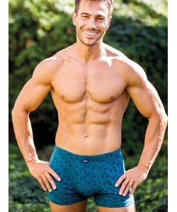 Чоловічі боксери з м'якої бавовни з оригінальним візерунком Key MXH 902 A24