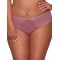 Жіночі трусики бразиліана бузкового кольору з ніжної мікросітки і квіткового мережива Ava 1396/B Lily