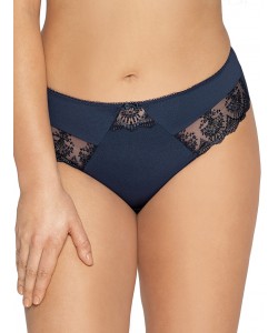 Жіночі трусики бразиліана з вишивкою Ava 1921/B Navy Blue
