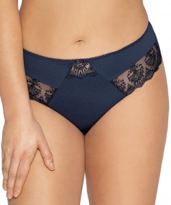 Жіночі трусики бразиліана з вишивкою Ava 1921/B Navy Blue