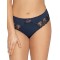Жіночі трусики бразиліана з вишивкою Ava 1921/B Navy Blue