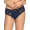 Жіночі трусики бразиліана із прозорою вишивкою Ava 1922/B Navy Blue