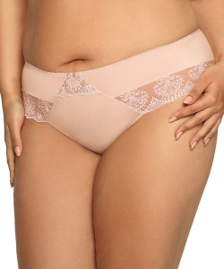 Жіночі трусики бразиліана з ніжним мереживом Ava 1924/B Freesia beige