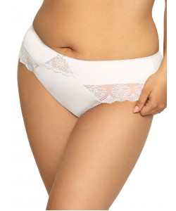 Вишукані жіночі трусики бразиліана з ніжним мереживом Ava 1924/B White Вишукані жіночі трусики бразиліана з ніжним мереживом Ava 1924/B White