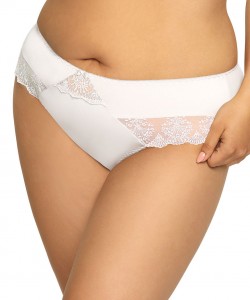 Вишукані жіночі трусики бразиліана з ніжним мереживом Ava 1924/B White Вишукані жіночі трусики бразиліана з ніжним мереживом Ava 1924/B White