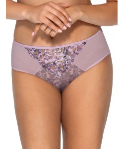 Жіночі трусики бразиліана зі сріблястою вишивкою Ava 1985/B Pink Жіночі трусики бразиліана зі сріблястою вишивкою Ava 1985/B Pink