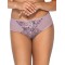 Жіночі трусики бразиліана зі сріблястою вишивкою Ava 1985/B Pink