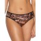 Жіночі трусики бразиліана з екзотичним візерунком Ava 2030/B Wild Black