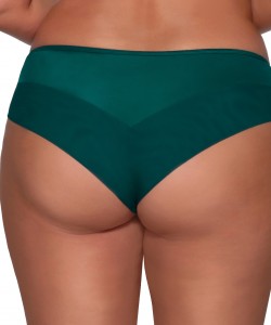 Трусики жіночі бразиліана з вишивкою блискучими нитками Ava 2088/B Emerald Трусики жіночі бразиліана з вишивкою блискучими нитками Ava 2088/B Emerald