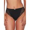 Жіночі трусики танга з ефектного чорного мережива з високою талією Ava 2104/B Black