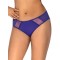 Жіночі трусики сліп з блискучою обробкою швів та прозорими вставками Ava 1030/1 Iris