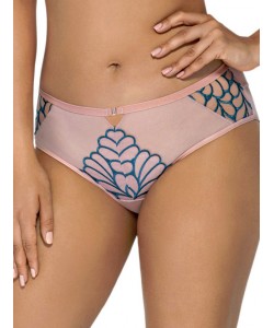 Жіночі трусики сліп з бірюзовою вишивкою Ava 1927 Turquoise