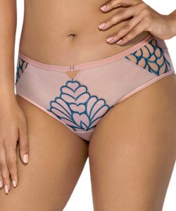 Жіночі трусики сліп з бірюзовою вишивкою Ava 1927 Turquoise
