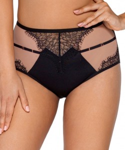 Високі жіночі трусики сліп з мереживним оздобленням Ava 2007 Black Високі жіночі трусики сліп з мереживним оздобленням Ava 2007 Black