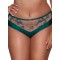 Жіночі трусики сліп з вишивкою блискучими нитками Ava 2088 Emerald