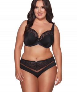 Жіночі чорні трусики сліп з розкішним мереживом Ava 2106 Жіночі чорні трусики сліп з розкішним мереживом Ava 2106