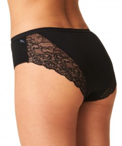 Набір жіночих бавовняних трусиків бікіні з мереживними вставками (2 шт) Key LPC 002 Набір жіночих бавовняних трусиків бікіні з мереживними вставками (2 шт) Key LPC 002
