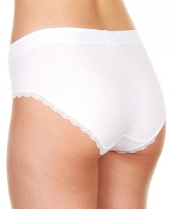 Жіночі бавовняні трусики бікіні однотонні з мереживним оздобленням (комплект 2 шт. різних кольорів) Key LPC 140 Жіночі бавовняні трусики бікіні однотонні з мереживним оздобленням (комплект 2 шт. різних кольорів) Key LPC 140