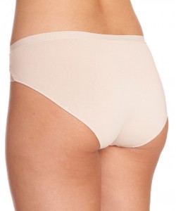 Жіночі бавовняні трусики міні-бікіні однотонні з мереживним оздобленням та пласким поясом (комплект 2 шт. різних кольорів) Key LPC 141