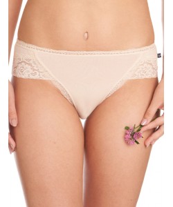 Жіночі бавовняні трусики сліп із мереживними боками (комплект 2 шт. одного кольору) Key LPC 142
