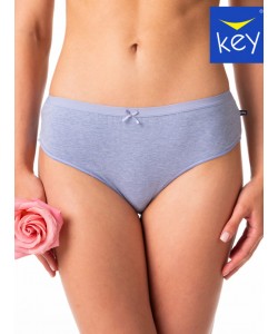Комплект жіночих меланжевих бавовняних трусиків бікіні (2 шт. різних кольорів) Key LPC 202 A24