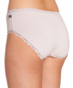 Жіночі бавовняні трусики сліп однотонні з мереживним оздобленням (комплект 2 шт. різних кольорів) Key LPC 231 A22 Жіночі бавовняні трусики сліп однотонні з мереживним оздобленням (комплект 2 шт. різних кольорів) Key LPC 231 A22