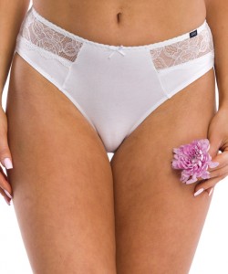 Жіночі бавовняні трусики сліп з мереживом Key LPC 280 (2шт/уп.)