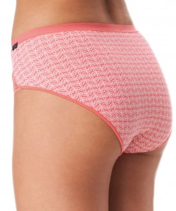 Комплект жіночих трусиків бікіні з візерункової бавовни з мереживом (2 шт різних кольорів) Key LPC 772 A23