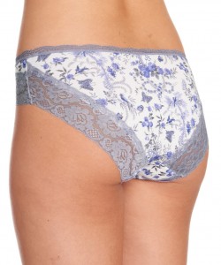 Жіночі бавовняні трусики бікіні з пласким поясом та мереживним декором (комплект 2 шт. різних кольорів) Key LPC 973 A22 Жіночі бавовняні трусики бікіні з пласким поясом та мереживним декором (комплект 2 шт. різних кольорів) Key LPC 973 A22