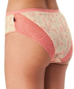 Комплект жіночих бавовняних трусиків сліп з візерунком і мереживом (2 шт. різних кольорів) Key LPC 986 A23 Комплект жіночих бавовняних трусиків сліп з візерунком і мереживом (2 шт. різних кольорів) Key LPC 986 A23