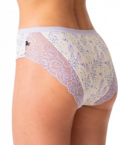 Комплект бавовняних жіночих трусиків бікіні з принтом та мереживним оздобленням (2 шт різних кольорів) Key LPC 986 A24 Комплект бавовняних жіночих трусиків бікіні з принтом та мереживним оздобленням (2 шт різних кольорів) Key LPC 986 A24