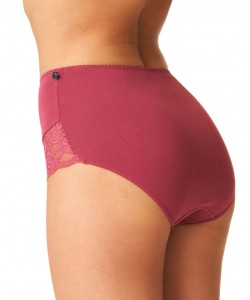 Набір високих жіночих трусиків бікіні максі з бамбукового трикотажу з мереживними вставками (2 шт) Key LPF 002 Набір високих жіночих трусиків бікіні максі з бамбукового трикотажу з мереживними вставками (2 шт) Key LPF 002