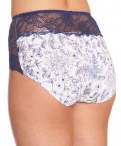 Жіночі бавовняні трусики сліп з мереживними вставками (комплект 2 шт. різних кольорів) Key LPF 622 A22