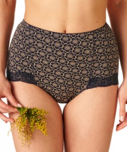 Жіночі високі бавовняні трусики з візерунком (2 шт. різних кольорів) Key LPM 753 B22