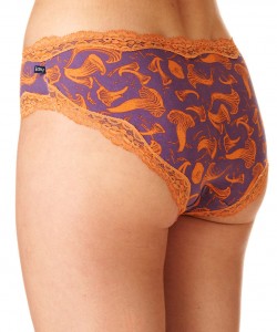 Комплект жіночих бавовняних трусиків бікіні з мереживним оздобленням (2 шт. різних кольорів) Key LPP 752 B22