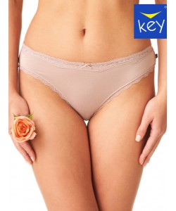 Набір жіночих трусиків міні бікіні з бамбукового трикотажу з мереживним оздобленням (2 шт) Key LPR 002