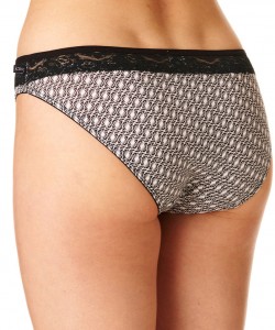 Комплект жіночих бавовняних трусиків міні бікіні з принтом і мереживним поясом (2 шт. різних кольорів) Key LPR 646 B22 Комплект жіночих бавовняних трусиків міні бікіні з принтом і мереживним поясом (2 шт. різних кольорів) Key LPR 646 B22