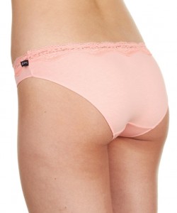 Жіночі бавовняні трусики міні-бікіні з мереживним поясом (комплект 2 шт. різних кольорів) Key LPR 929 A22