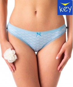 Комплект жіночих бавовняних трусиків бікіні з візерунком (2 шт. різних кольорів) Key LPR 995 A24